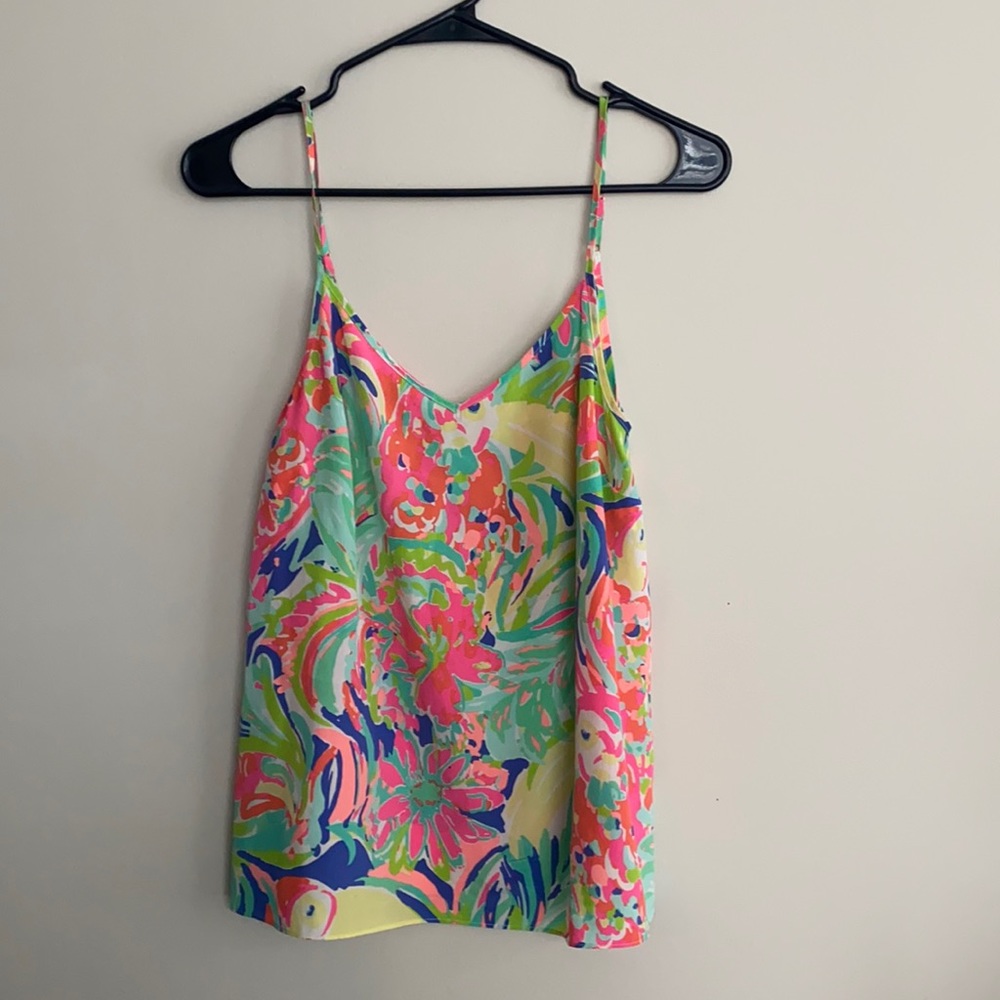 Lilly Pulitzer Silk Tank. S:Small